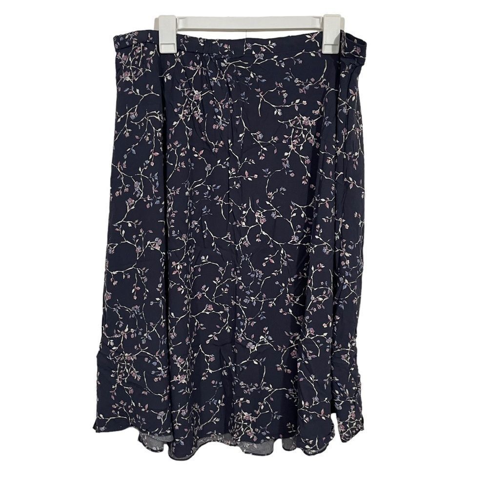 NWT J. Jill Floral Midi Length Skirt